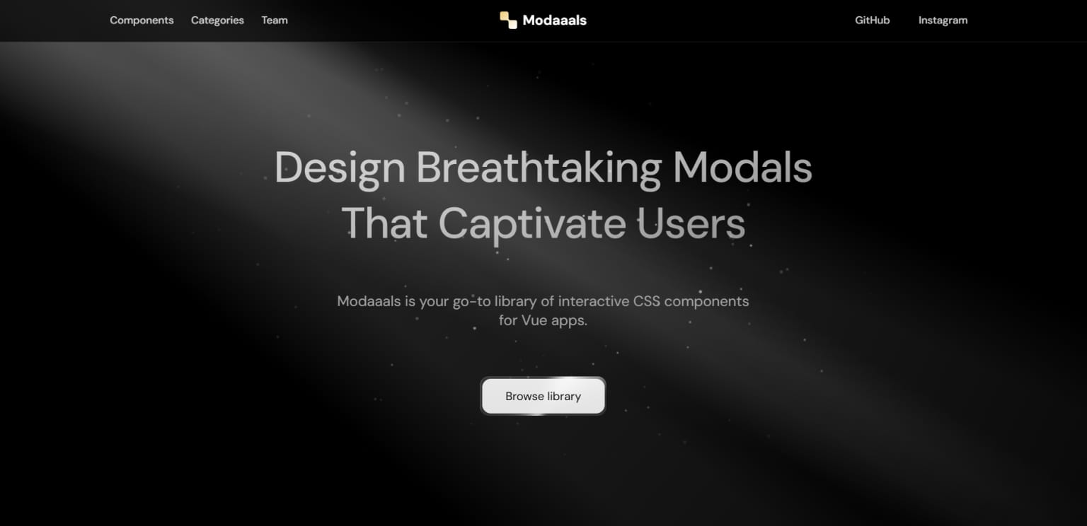 Modaaals project screenshot